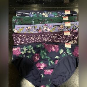 5 Cacique Cotton Hipster Size 18/20 Panties Underwear NWT